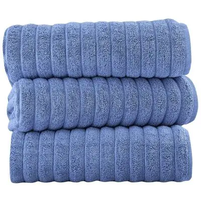 Classic Turkish Towels Luxury Ribbed Bath Sheets