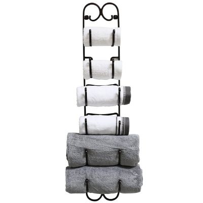 DecoBros Bronze Wall Mounted Towel Rack for Rolled Towels