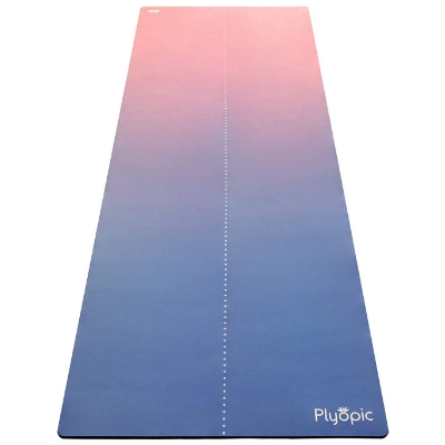 Plyopic All-in-One Luxury Sweat-Grip Bikram Mat/Towel Combo