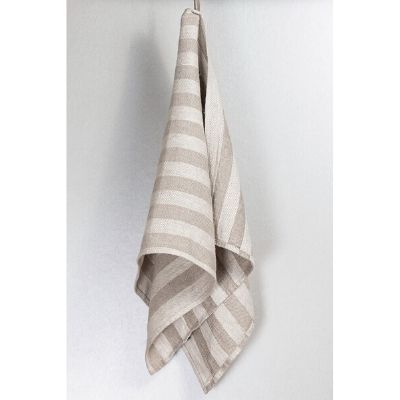 Bless Jacquard Striped Pure Linen Bath Towel