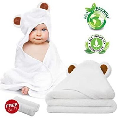 Cigreen Baby Bath Towels Set