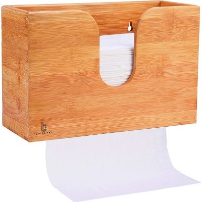 Cozee Bay Bamboo Kitchen Paper Towel Dispenser