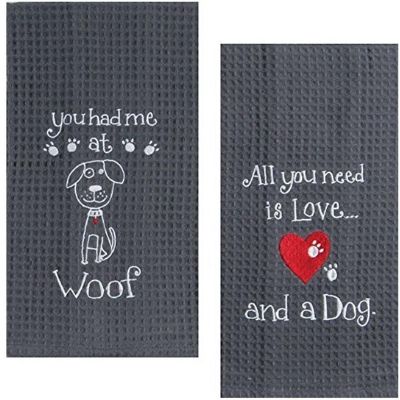 Kay Dee Embroidered Dog Towel Set