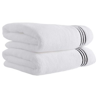 Stone & Beam Cotton 2-Piece white bath towels