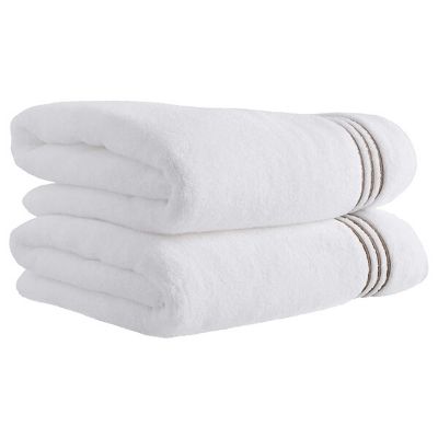 Stone & Beam Cotton white bath towels