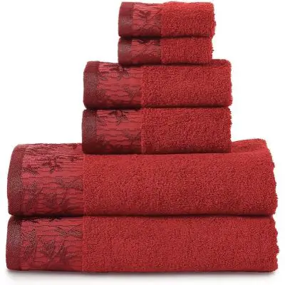 Superior Wisteria 6-Pieces Towel Sets