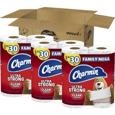 Charmin Ultra Strong Clean Touch Toilet Paper Design
