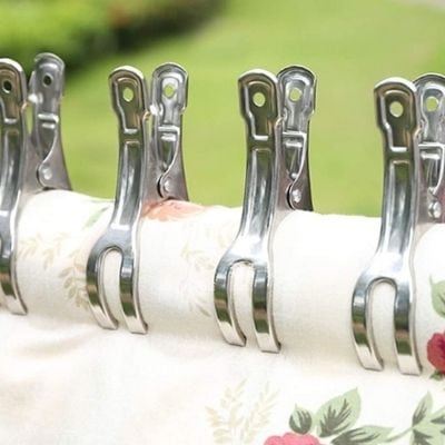 Coideal Beach Towel Clips Clamps Stainless Steel Design