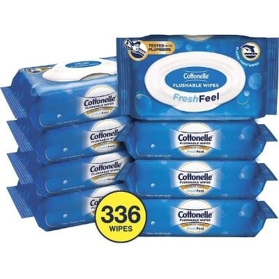 Cottonelle FreshFeel Flushable Wipes for Adults