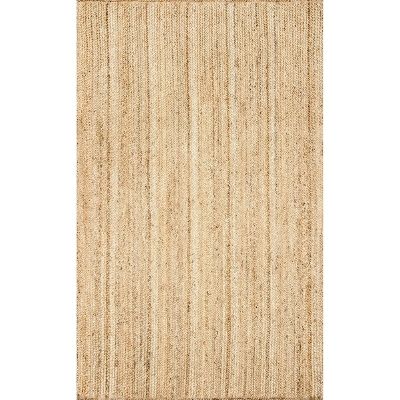 nuLOOM Natural Hand Woven Jute Rug
