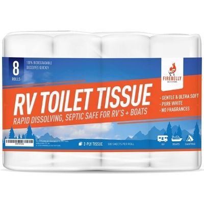 Firebelly Outfitters RV Toilet Paper For Septic Tank Paper